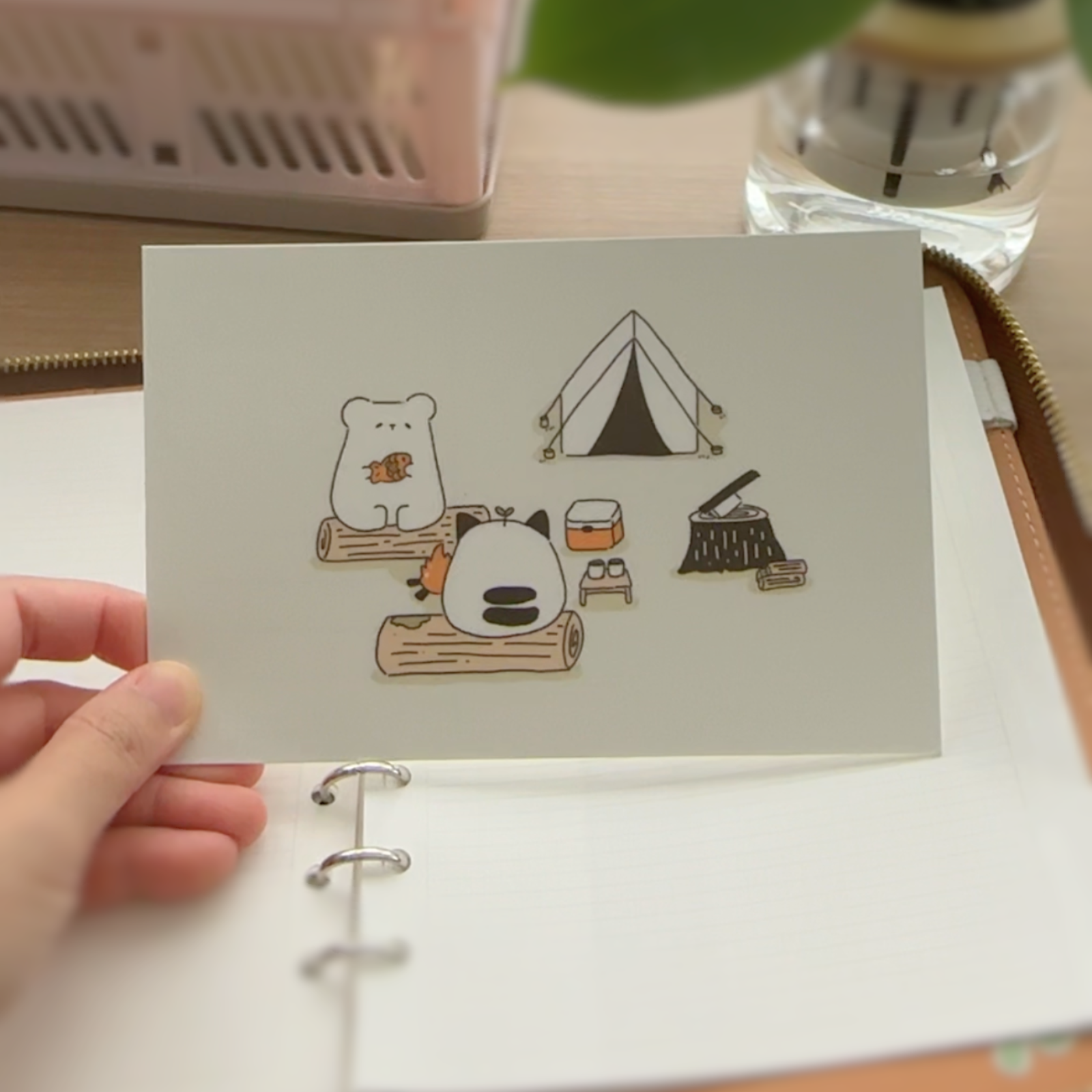 Camping Postcard