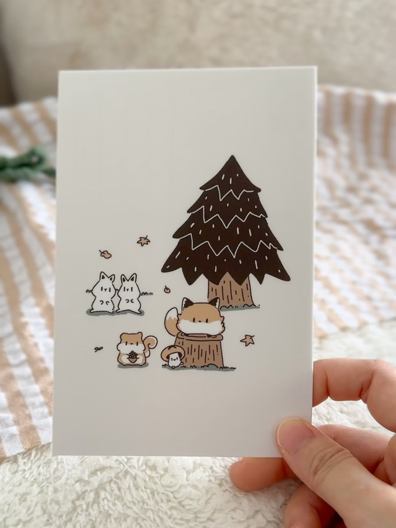 Woodland Friends Postcard